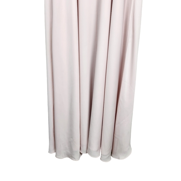 Calvin Klein Light Petal Pink Bridesmaid Formal Lace A-Line Dress Women's Size 6 - Picture 8 of 15